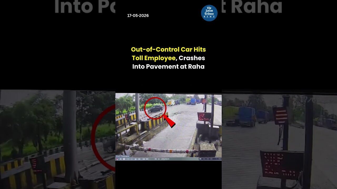Out of Control Car Hits Toll Employee, Crashes Into Pavement at Raha