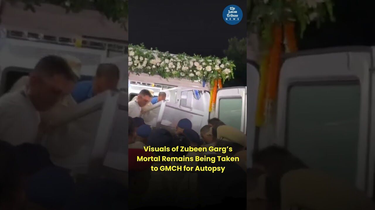 Visuals of Zubeen Garg’s Mortal Remains Being Taken to GMCH for Autopsy