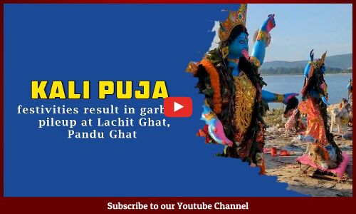 Kali Puja festivities result in garbage pileup at Lachit Ghat, Pandu Ghat