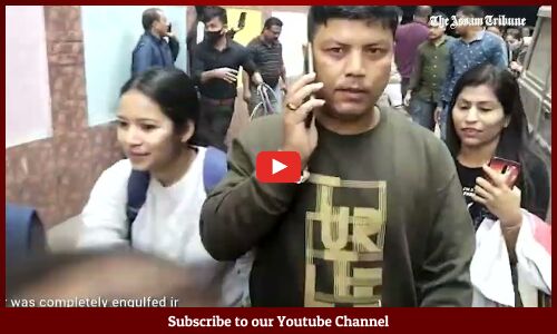 Guwahati: Fire breaks out at parking area in GS Road