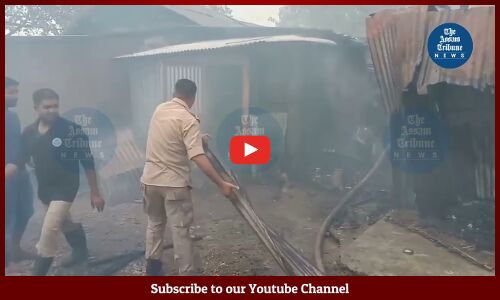 Massive Fire at a Warehouse near Bijni Railway Station