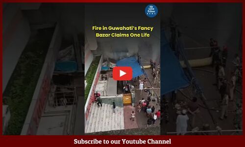 Fire in Guwahati’s Fancy Bazar Claims One Life