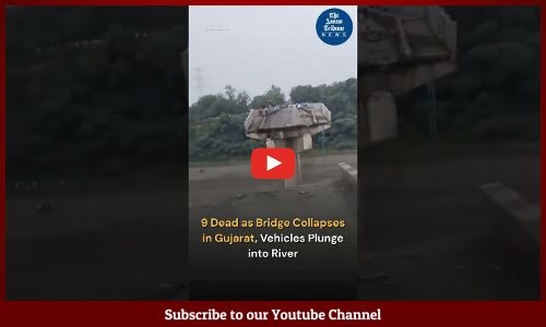 9 Dead as Bridge Collapses in Gujarat, Vehicles Plunge into River