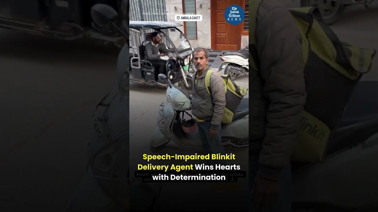 Speech Impaired Blinkit Delivery Agent Wins Hearts with Determination