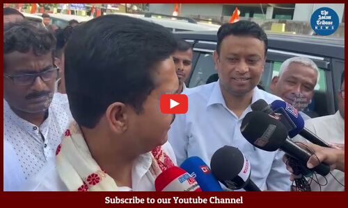 “We are open to donations because our financial condition is bad," says Bhupen Borah