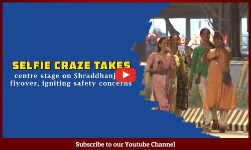 Selfie craze takes centre stage on Shraddhanjali flyover, igniting safety concerns