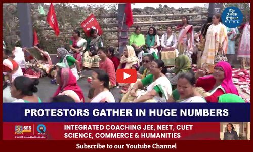 #Live | Several organisations protest in Guwahati demanding their rights