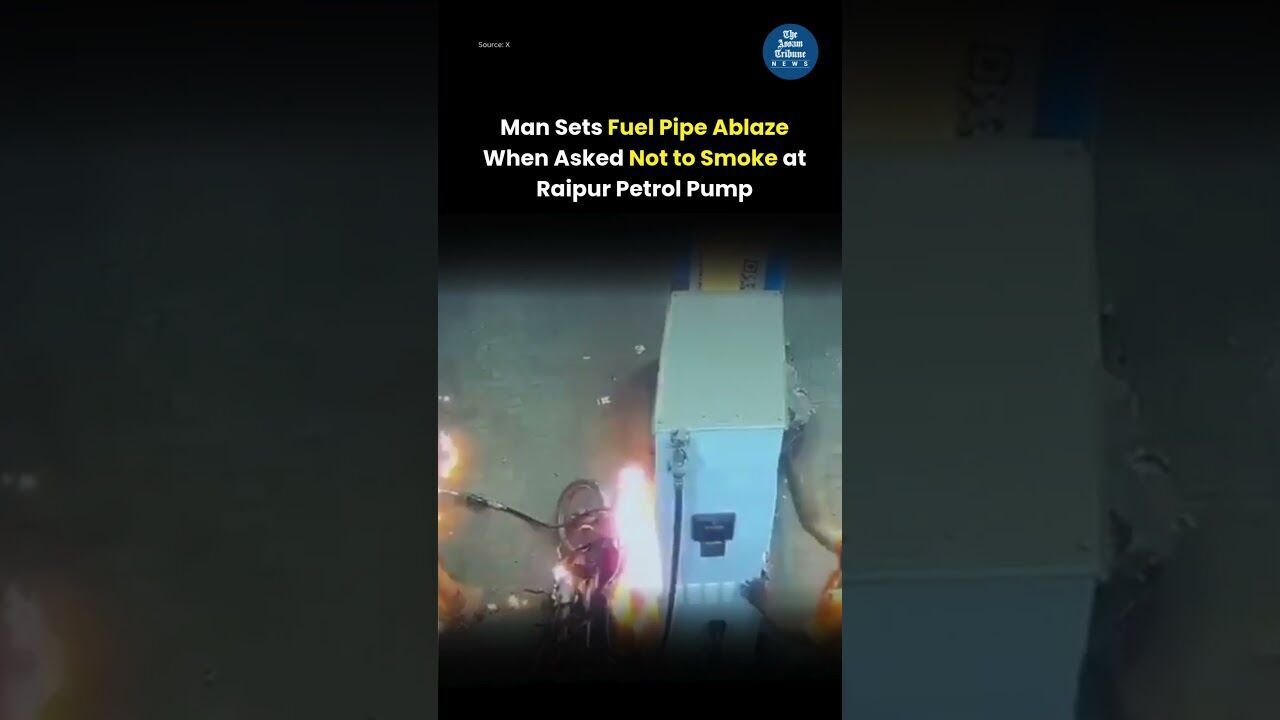 Man Sets Fuel Pipe Ablaze When Asked Not to Smoke at Raipur Petrol Pump