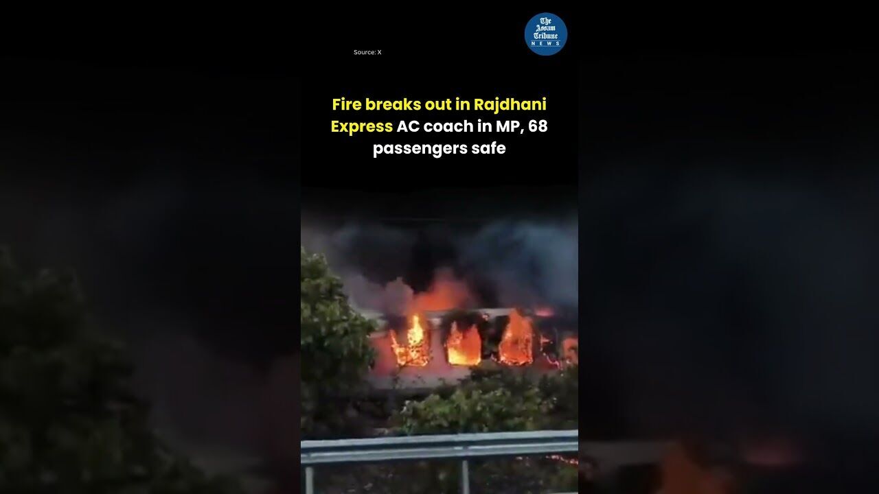 Fire breaks out in Rajdhani Express AC coach in MP, 68 passengers safe