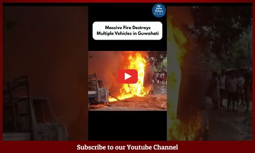 Massive Fire Destroys Vehicles in Guwahatis Hengrabari Area