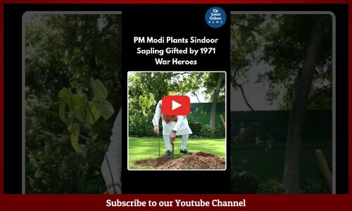 PM Narendra Modi plants a Sindoor sapling at his residence—gifted by 1971 war heroes from Kutch