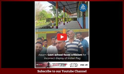 Assam: Govt school faces criticism for incorrect display of Indian flag